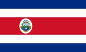 Costa Rica Fahne gedruckt | 150 x 240 cm - Bild 1